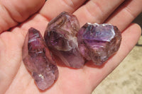 Natural Smokey Amethyst Crystals x 20 From Chiredzi, Zimbabwe