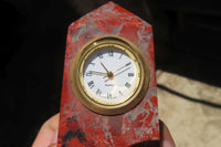 Polished Brecciated Red Jasper Obelisk Clock Towers - Sold Per Item - From South Africa