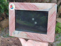 Hand Made Polychrome Jasper Picture Frame x 1 From Madagascar