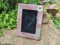 Hand Made Polychrome Jasper Picture Frame x 1 From Madagascar