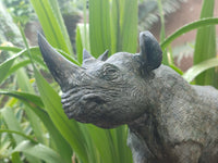 Hand Made Green Verdite Rhino Carving x 1 From Zimbabwe