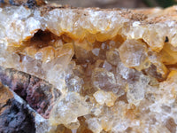 Natural Limonite Quartz Clusters x 2 From Zambia