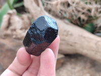 Natural Alluvial Schorl Black Tourmaline Crystals x 35 From Zimbabwe