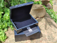 Hand Made Jet Lignite Jewellery Box x 1 From Swaziland