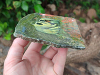 Hand Made Vervet Monkey Family Decoupage on Unakite Stone Slabs - sold per item - From Southern Africa