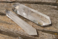 Polished Double Terminated Clear Quartz Crystals x 24 From Madagascar