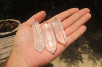 Polished Double Terminated Clear Quartz Crystals x 24 From Madagascar