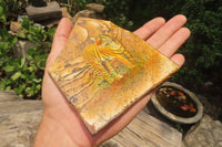 Hand Made Tiger Decoupage on Picture Stone Jasper Stone Slabs - sold per item - From Namibia