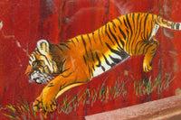 Hand Made Tigers Decoupage on Red Jasper Stone Slabs - sold per item - From South Africa