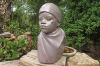 Hand Made Wonder Stone African Bust Sculpture x 1 From Zimbabwe