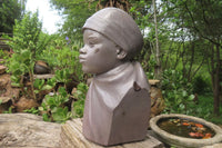 Hand Made Wonder Stone African Bust Sculpture x 1 From Zimbabwe