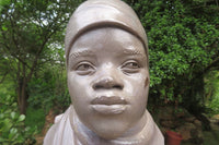 Hand Made Wonder Stone African Bust Sculpture x 1 From Zimbabwe