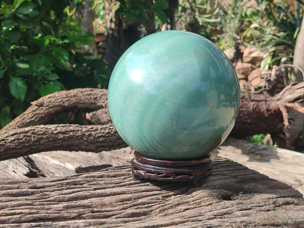 Polished Green Aventurine Sphere x 1 From Zimbabwe