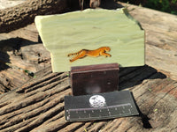 Hand Made Cheetah Decoupage on Butter Jade Stone Slabs - sold per item - From South Africa