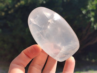 Polished Girasol Pearl Quartz Standing Free Forms x 6 From Ambatondrazaka, Madagascar