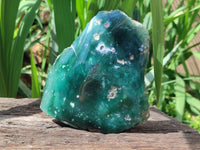 Polished On One Side Emerald Mtorolite x 2 From Mutorashanga, Zimbabwe