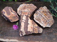 Natural Nguni Jasper Cobbed Specimens x 4 From Prieska, South Africa