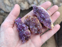 Natural Amethystos Amethyst Clusters x 35 From Kwaggafontein, South Africa