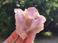 Natural Jacaranda Amethyst Quartz Clusters x 6 from Mumbwa, Zambia