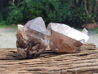 Natural Smokey Quartz Crystal Specimens x 4 From Zomba, Malawi