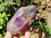 Polished Chevron Amethyst Points x 2 From Madagascar