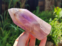 Polished Chevron Amethyst Points x 2 From Madagascar