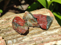 Natural Bloodstone Cobbed Specimens x 3 Kg Lot From Swaziland