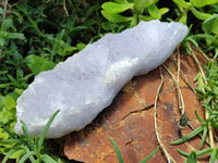 Natural Blue Lace Agate Geode Specimens x 2 From Malawi