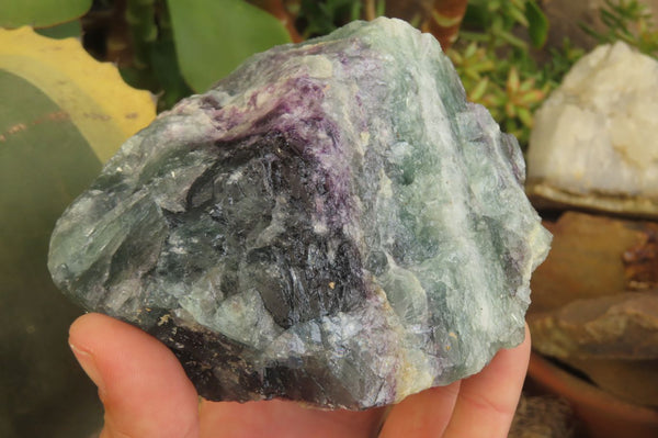 Natural Watermelon Fluorite Specimens x 4 From Uis, Namibia