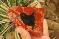 Hand Made Chimpanzee Decoupage on Brecciated Jasper Stone Slabs - Sold Per Item - From South Africa