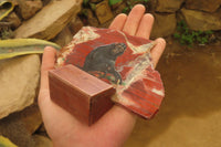 Hand Made Chimpanzee Decoupage on Brecciated Jasper Stone Slabs - Sold Per Item - From South Africa