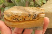 Hand Made Small Namibian Desert Picture Stone Jasper Jewellery Box - Sold per Item - From Namibia