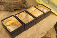 Hand Made Small Namibian Desert Picture Stone Jasper Jewellery Box - Sold per Item - From Namibia