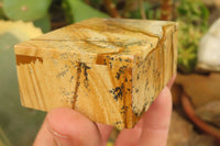 Hand Made Small Namibian Desert Picture Stone Jasper Jewellery Box - Sold per Item - From Namibia