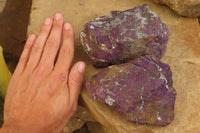 Natural Metallic Purpurite Specimens x 2 From Erongo, Namibia