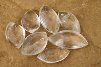 Polished Clear Quartz "Angel Tears" Pendant Pieces x 40 From Madagascar