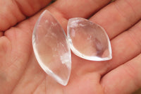 Polished Clear Quartz "Angel Tears" Pendant Pieces x 40 From Madagascar