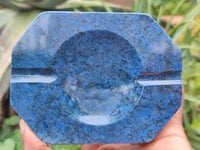 Polished Blue Dumortierite Ashtrays x 2 From Mozambique