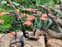 Hand Made Carnelian Wire Wrap Tree - Sold per Item - From KwaZulu Natal, South Africa