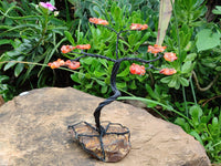 Hand Made Carnelian Wire Wrap Tree - Sold per Item - From KwaZulu Natal, South Africa