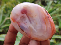 Polished Carnelian Palm Stones x 25 From Madagascar