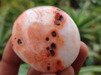 Polished Carnelian Palm Stones x 25 From Madagascar