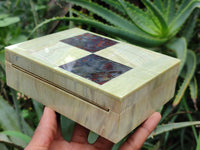 Hand Made Stone Jewellery Box x 1 From South Africa