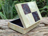 Hand Made Stone Jewellery Box x 1 From South Africa