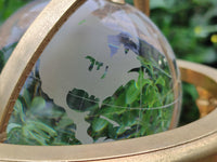 Polished Lead Glass World Globe - Sold Per Item - From China