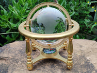 Polished Lead Glass World Globe - Sold Per Item - From China