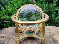 Polished Lead Glass World Globe - Sold Per Item - From China