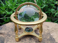 Polished Lead Glass World Globe - Sold Per Item - From China