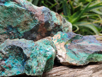 Natural Blue Shattuckite Specimens x 5 From Kaokoveld, Namibia