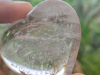 Polished Clear Quartz Gemstone Hearts x 12 From Madagascar